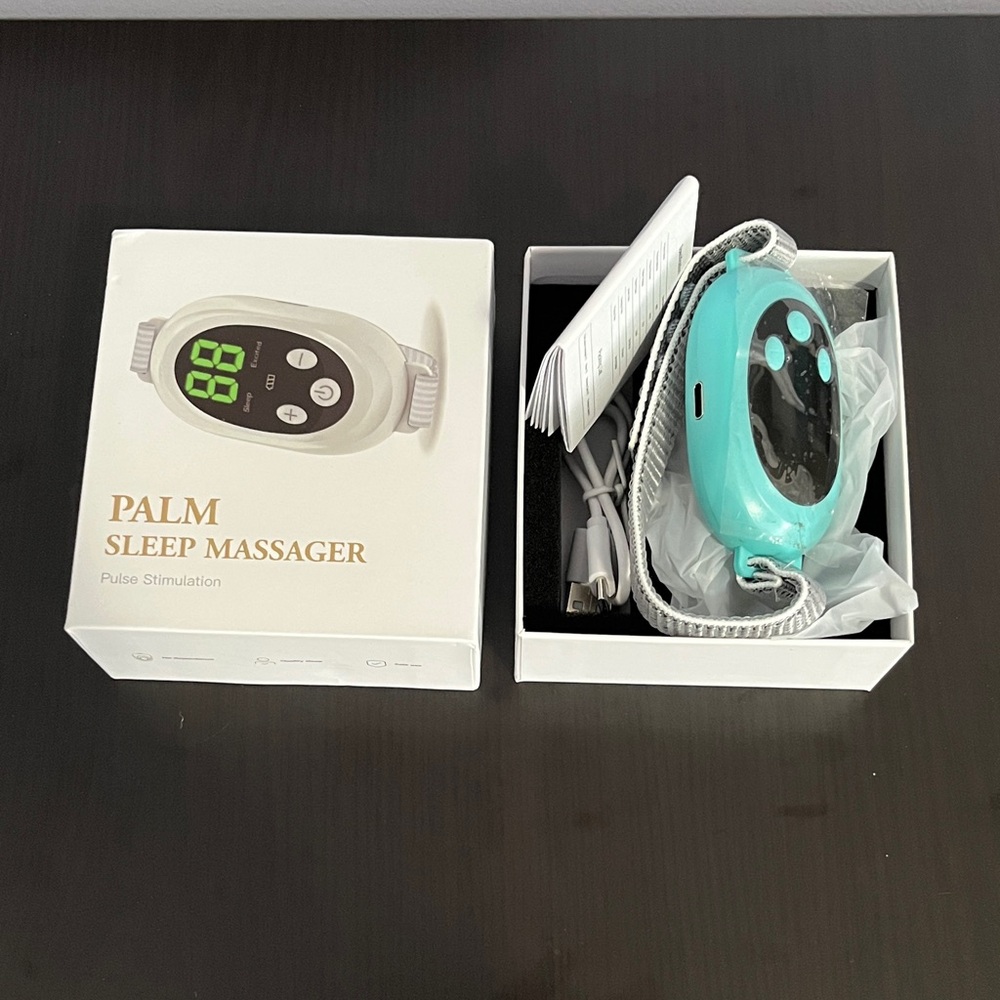 Palm Sleep Massager Electric Pulse Stimulation Device Wearable Electronic